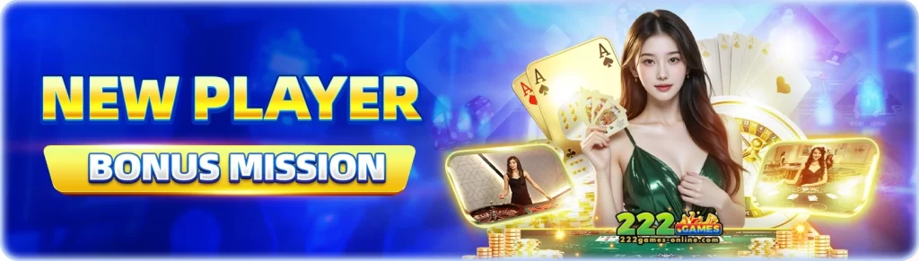 222GAMES new player bonus promotion with welcome rewards and signup offers